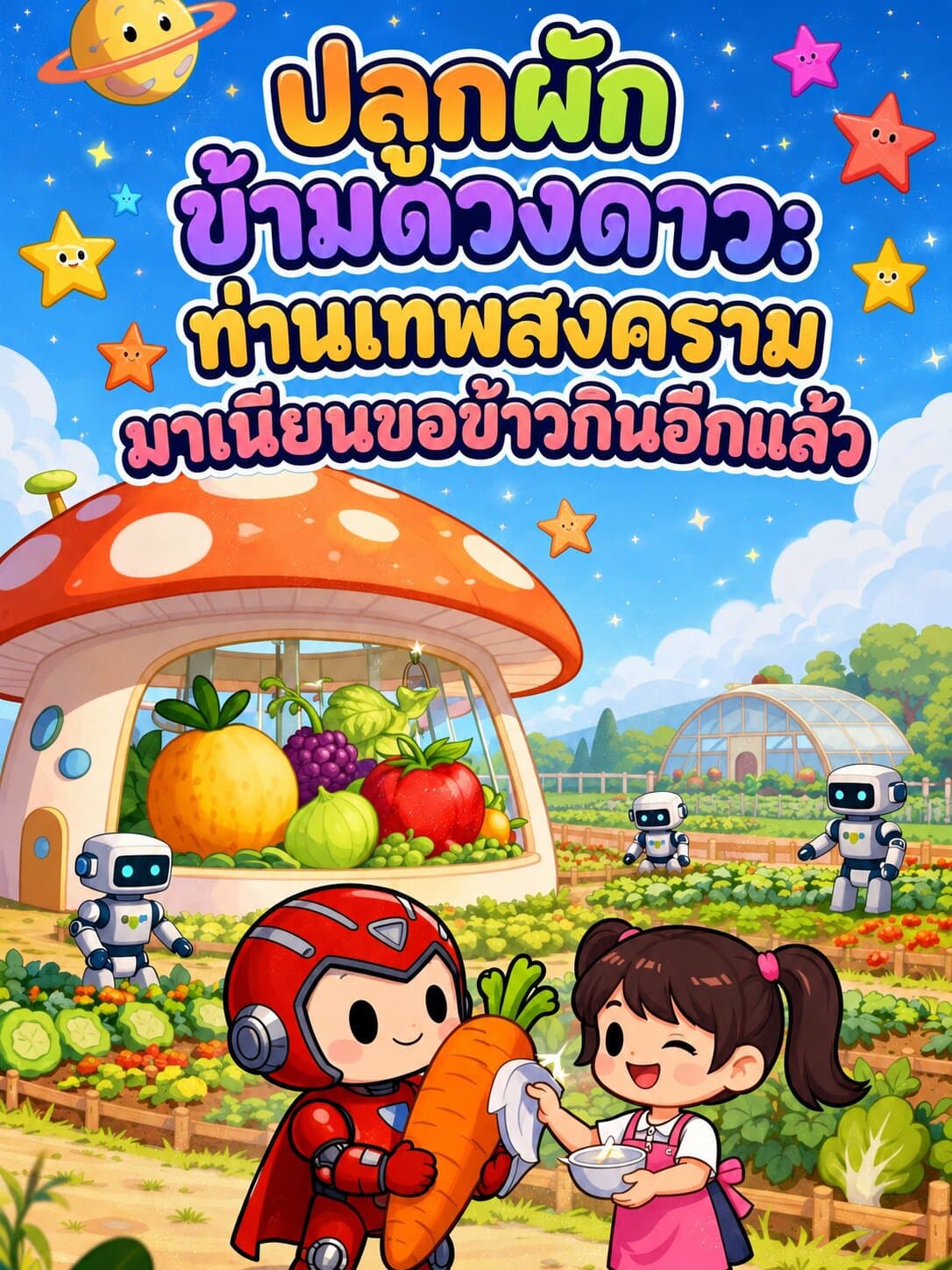 ปก ปลูกผักข้ามดวงดาว: ท่านเทพสงครามมาเนียนขอข้าวกินอีกแล้ว